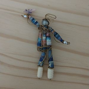 Bird Woman Brooch, pin